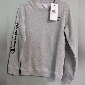 NEW Champion Youth Gray Crewneck Sweater 14/16 *Q4